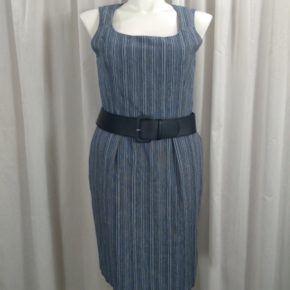 Sleeveless Belted Sheath dress